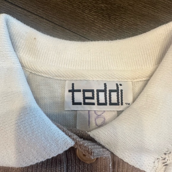 Teddi White‎ and Brown Collar Sweater - Picture 5 of 7